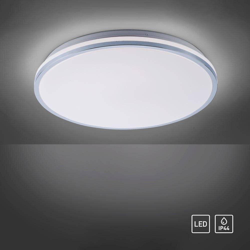 LED Deckenleuchte Isabell in Chrom 24W 1650lm IP44