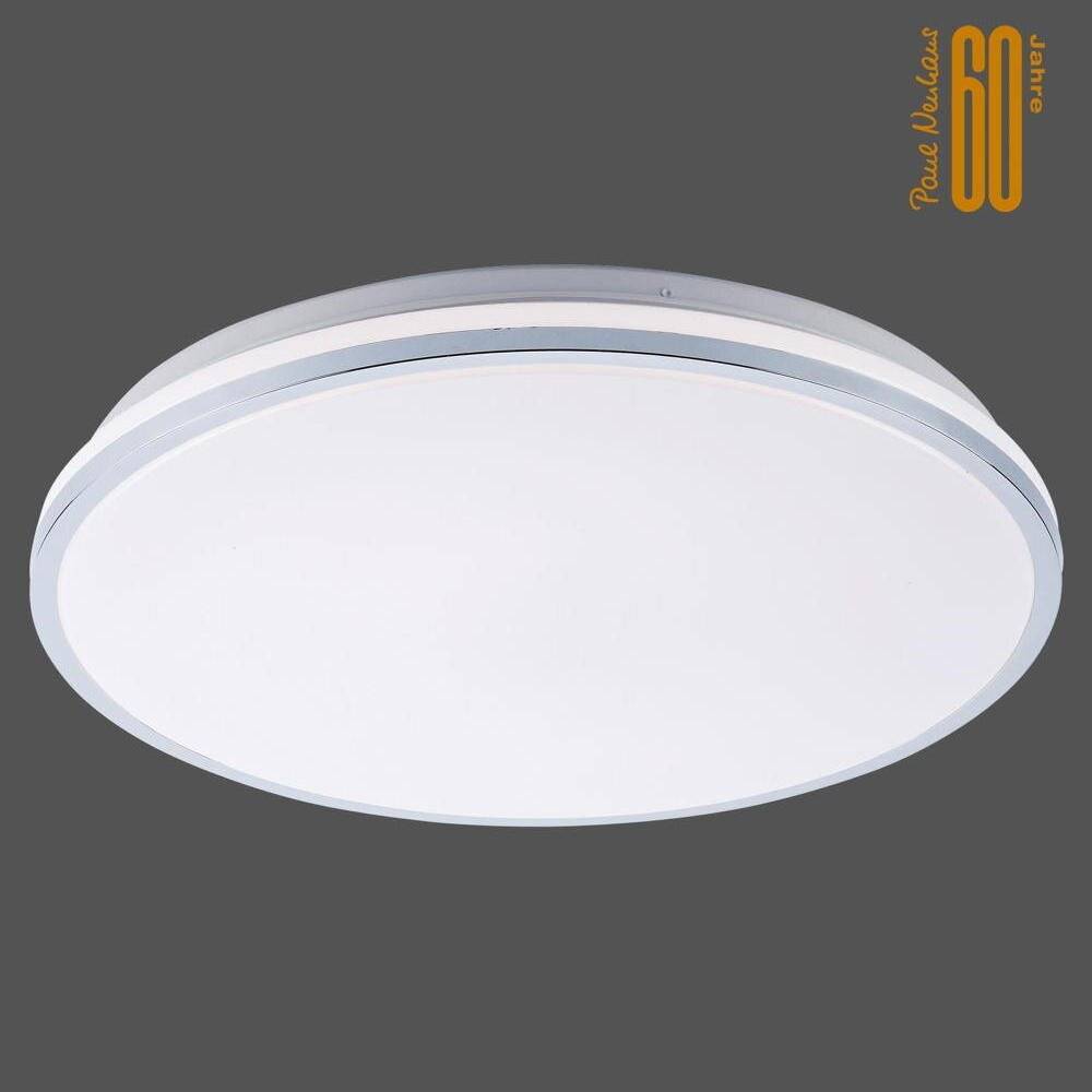 LED Deckenleuchte Isabell in Chrom 24W 1650lm IP44