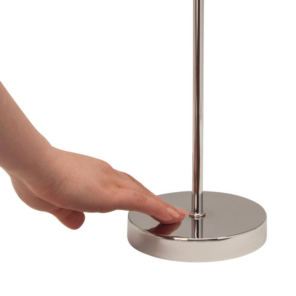 Brilliant Kasha 94874/05 Tischlampe LED E14 40 W Weiß, Chrom