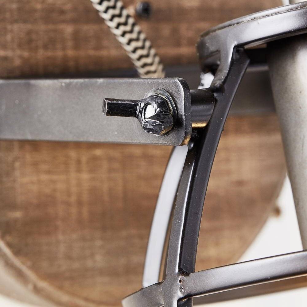 Wandleuchte Matrix in Grau und Natur E14