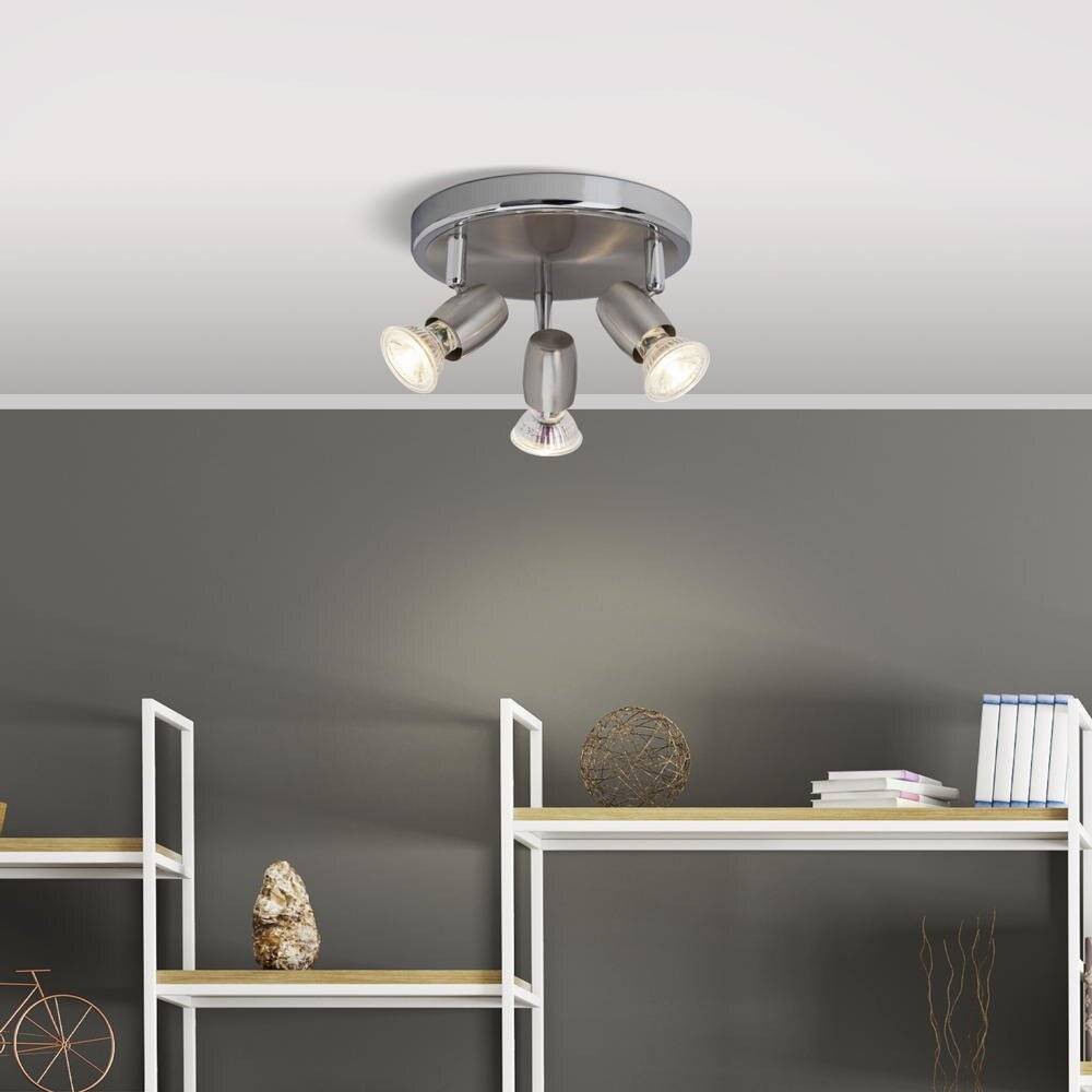 Brilliant Wesley G54834/77 Deckenstrahler LED GU10 7.5W Eisen, Chrom