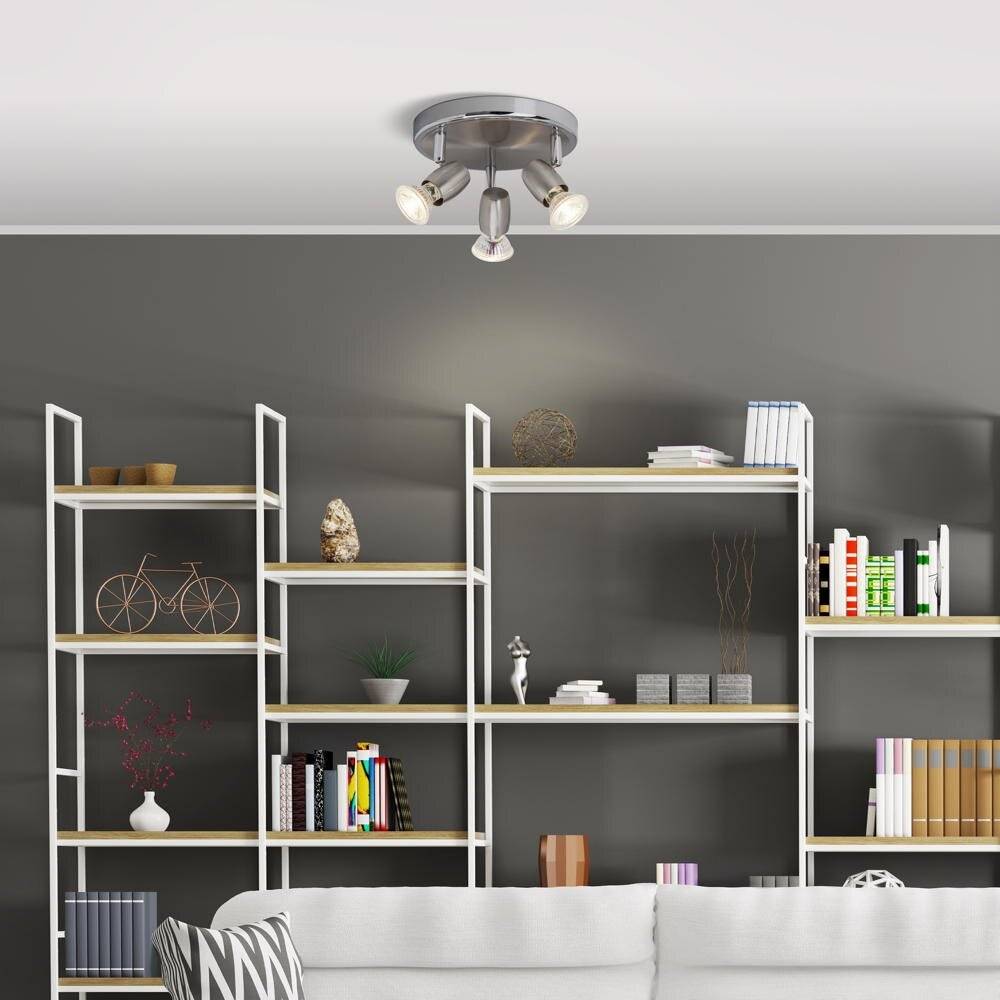 Brilliant Wesley G54834/77 Deckenstrahler LED GU10 7.5W Eisen, Chrom