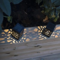 LED Solar Laterne Izola in Schwarz 3x 0,07W 3,6lm IP44 mit Dämmerungssensor LED Solar Laterne Izola in Schwarz 3x 0,07W 3,6lm IP44 mit Dämmerungssensor