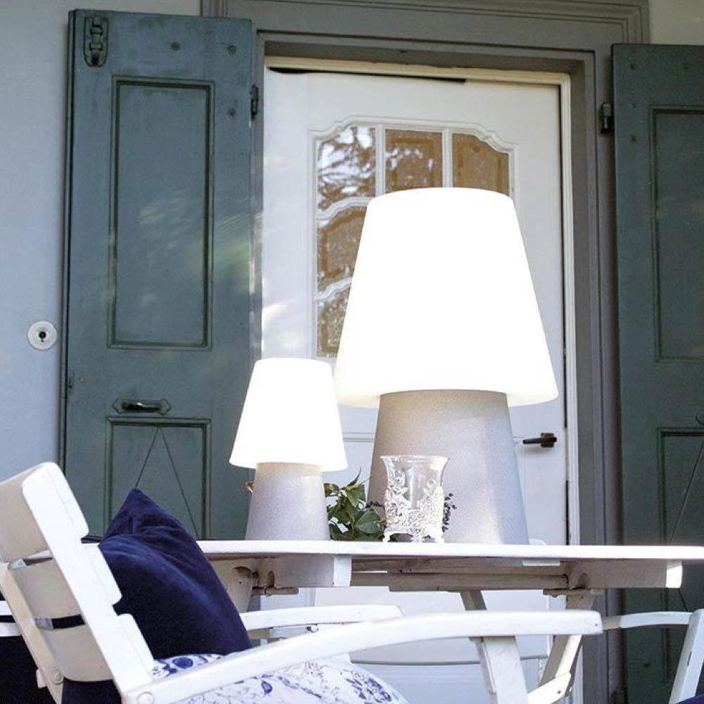 LED Solar Tischleuchte No. 1 in Grau 2W 410lm IP44