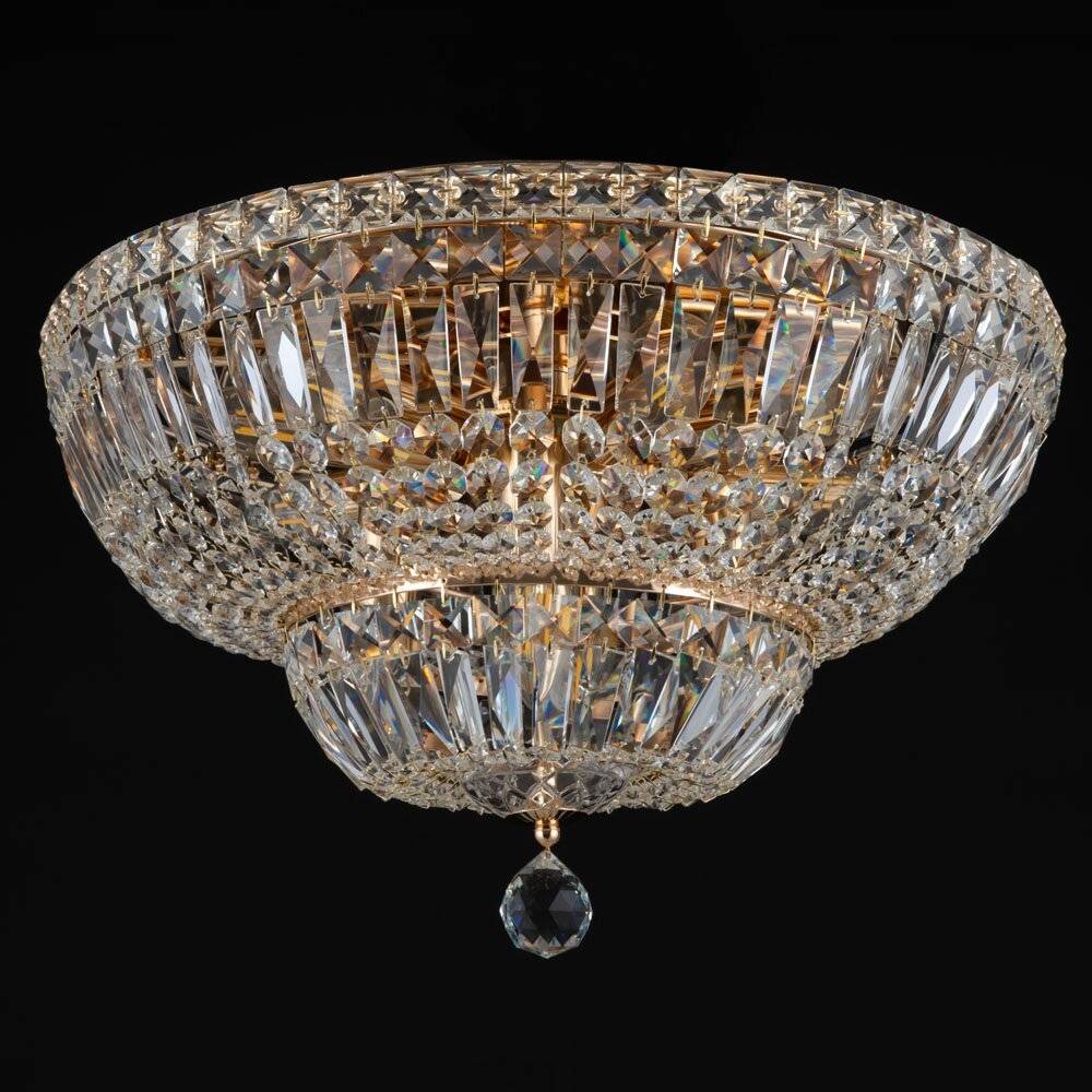 Kronleuchter Basfor in Gold E14 12-flammig