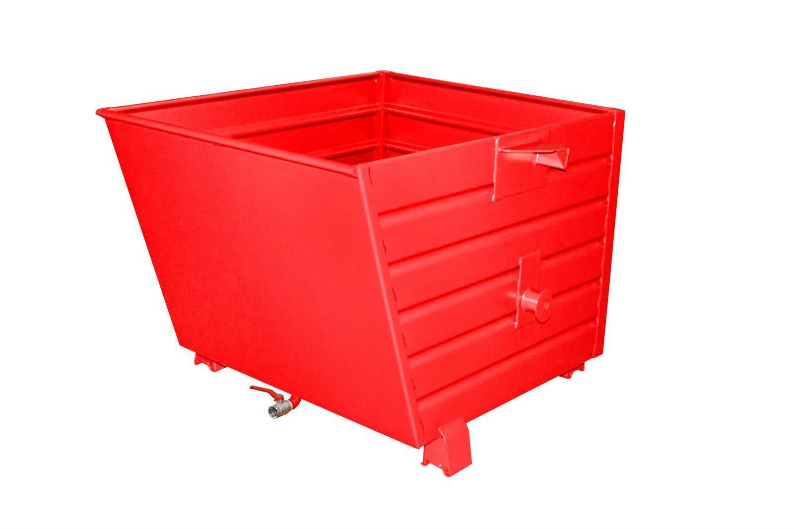 Späne-Stapelkipper BSL 90, lackiert, Feuerrot