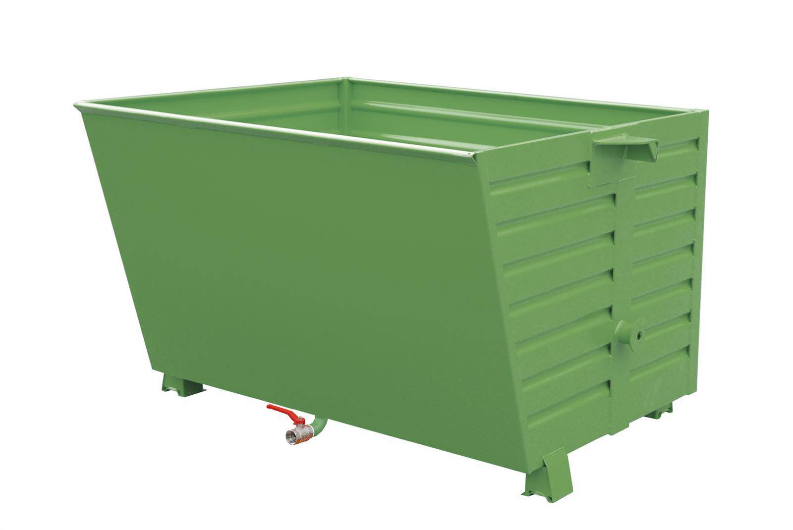 Späne-Stapelkipper BSL 150, lackiert, Resedagrün