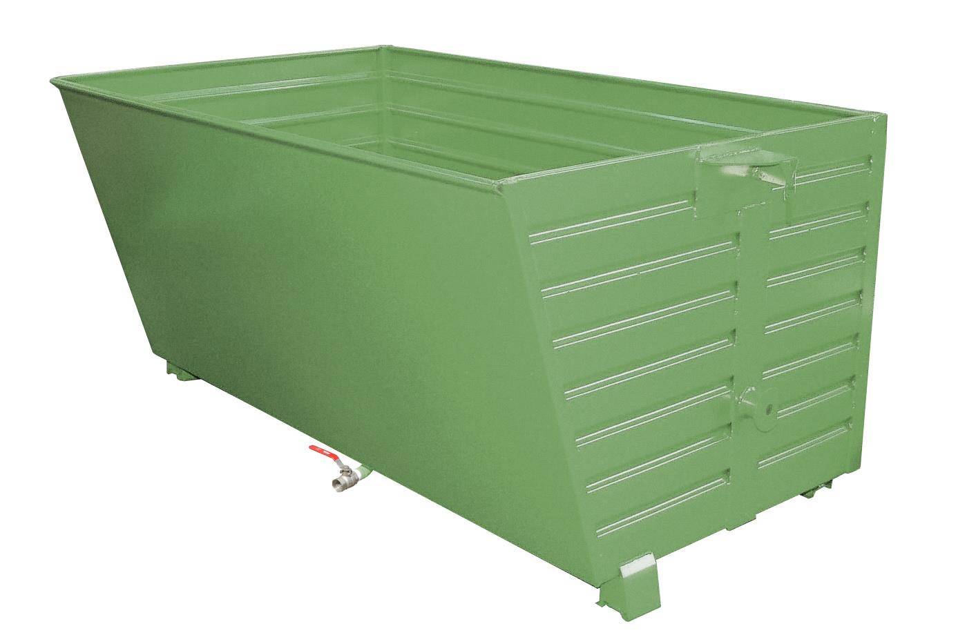 Späne-Stapelkipper BSL 200, lackiert, Resedagrün