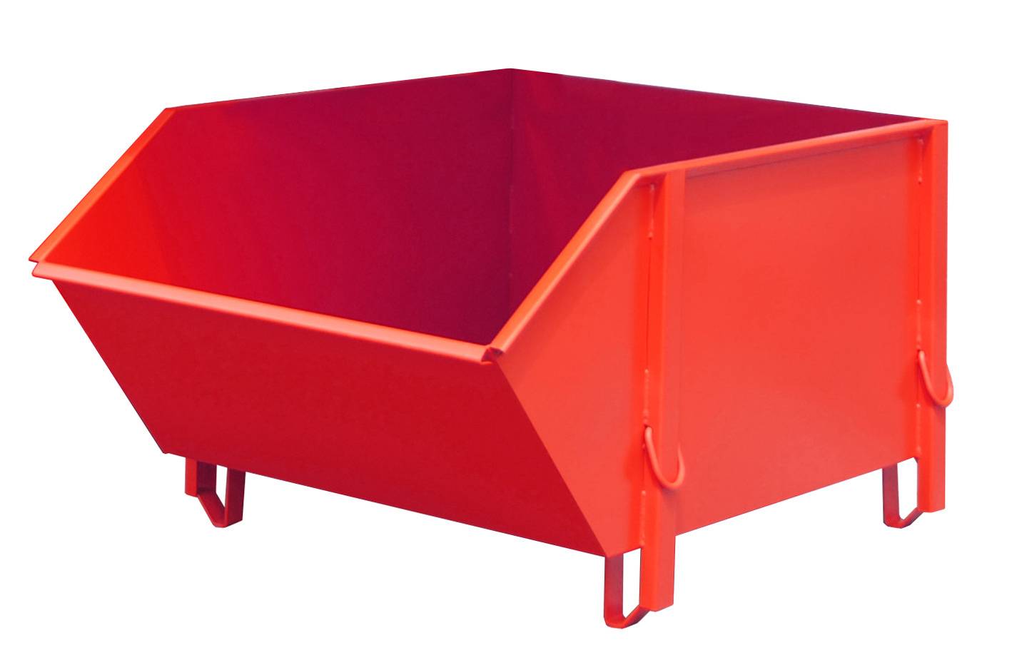 Baustoffbehälter BBG 100, lackiert, Feuerrot