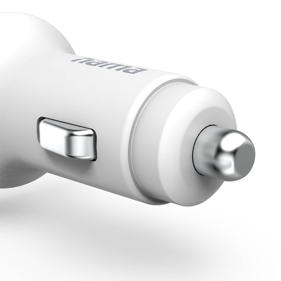 hama 00201611 Auto-Schnellladegerät mit Ladekabel Lightning, PD, 20 W, 1 m, Weiß