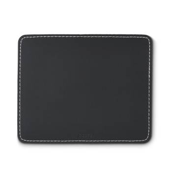 hama 00126856 Mauspad "Lederoptik", Schwarz