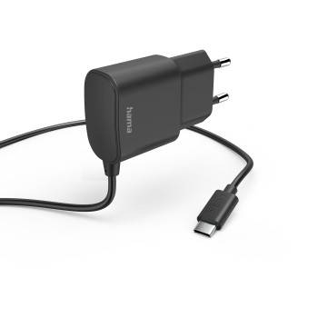 hama 00201618 Ladegerät mit USB-C-Anschluss, 12 W, 1 m, Schwarz