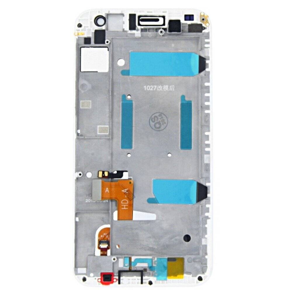 Display für Huawei Ascend G7 LCD + Rahmen Weiß Touch Bildschirm