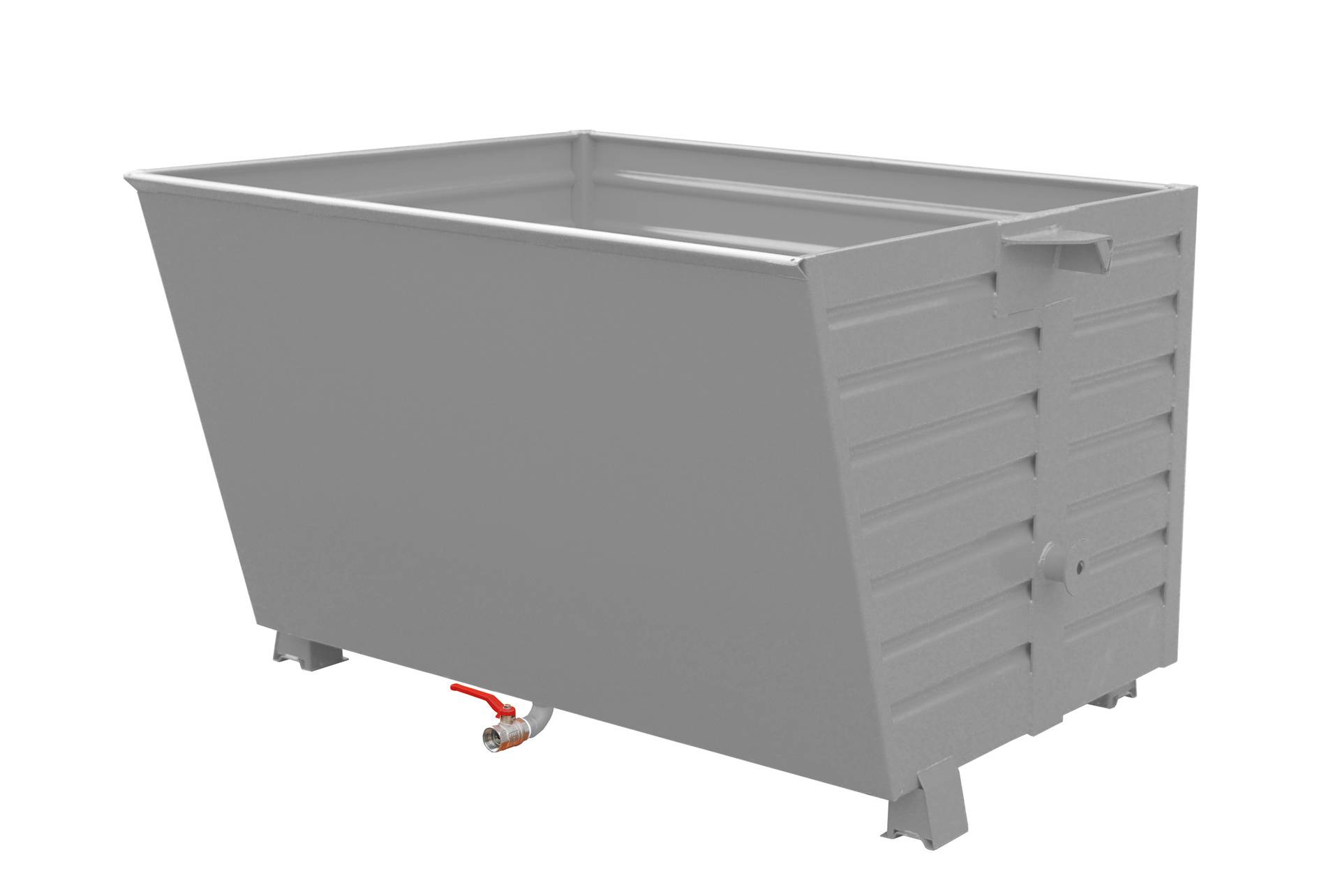 Späne-Stapelkipper BSL 150, lackiert, Mausgrau