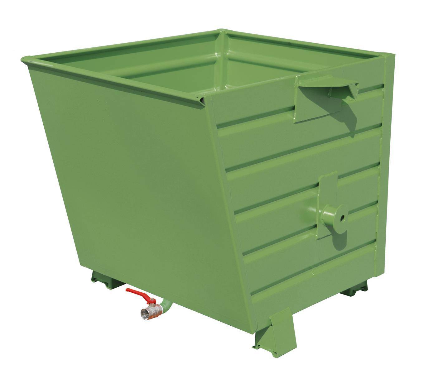 Späne-Stapelkipper BSL 55, lackiert, Resedagrün