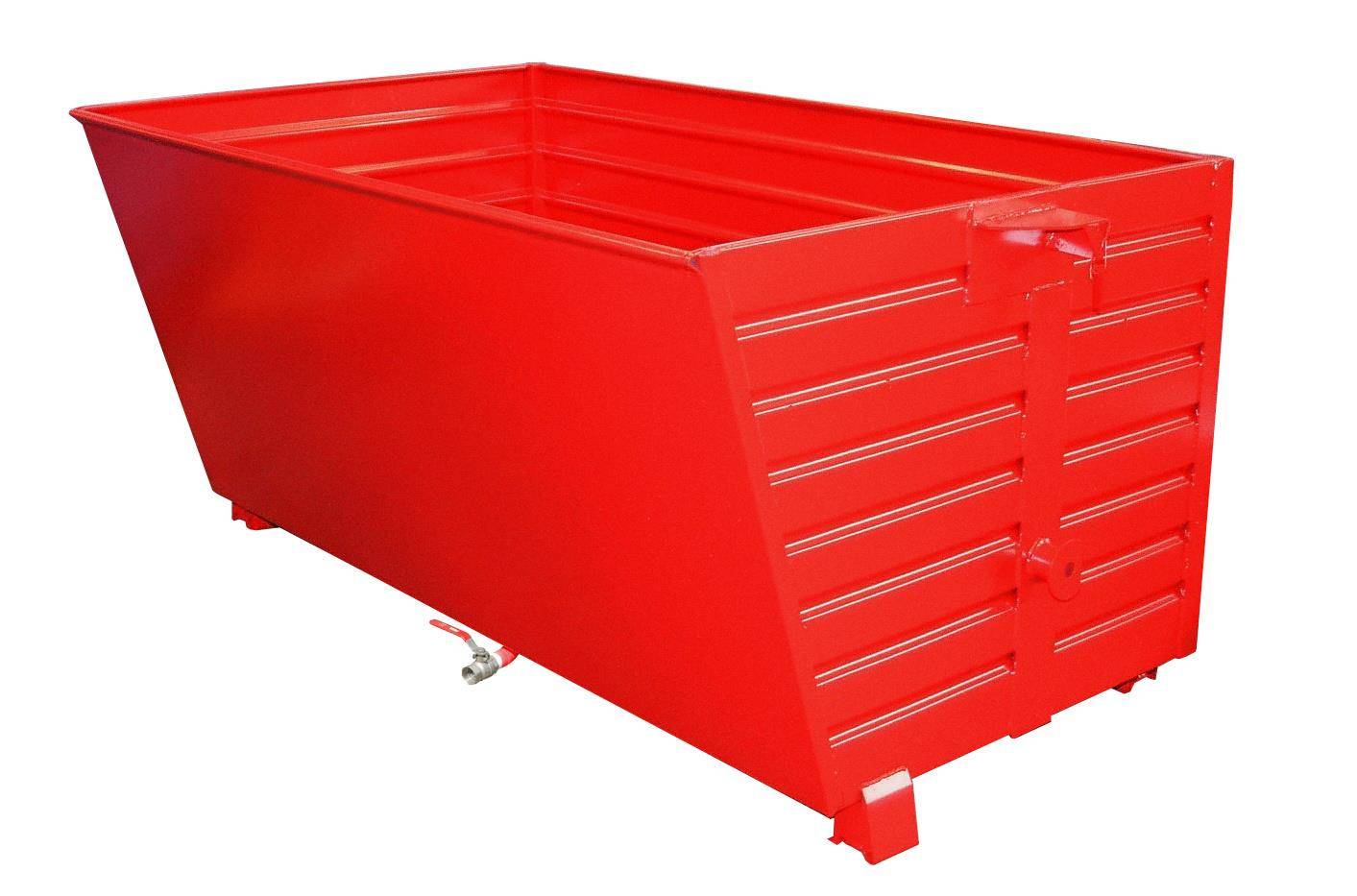 Späne-Stapelkipper BSL 200, lackiert, Feuerrot