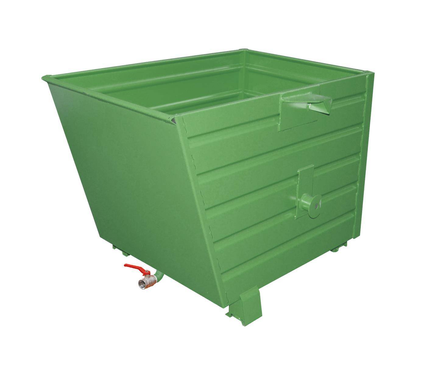 Späne-Stapelkipper BSL 70, lackiert, Resedagrün