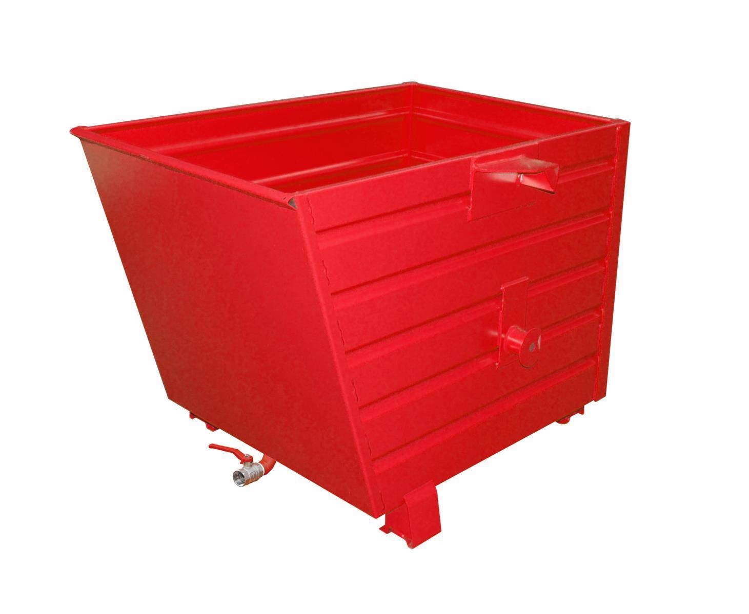 Späne-Stapelkipper BSL 70, lackiert, Feuerrot