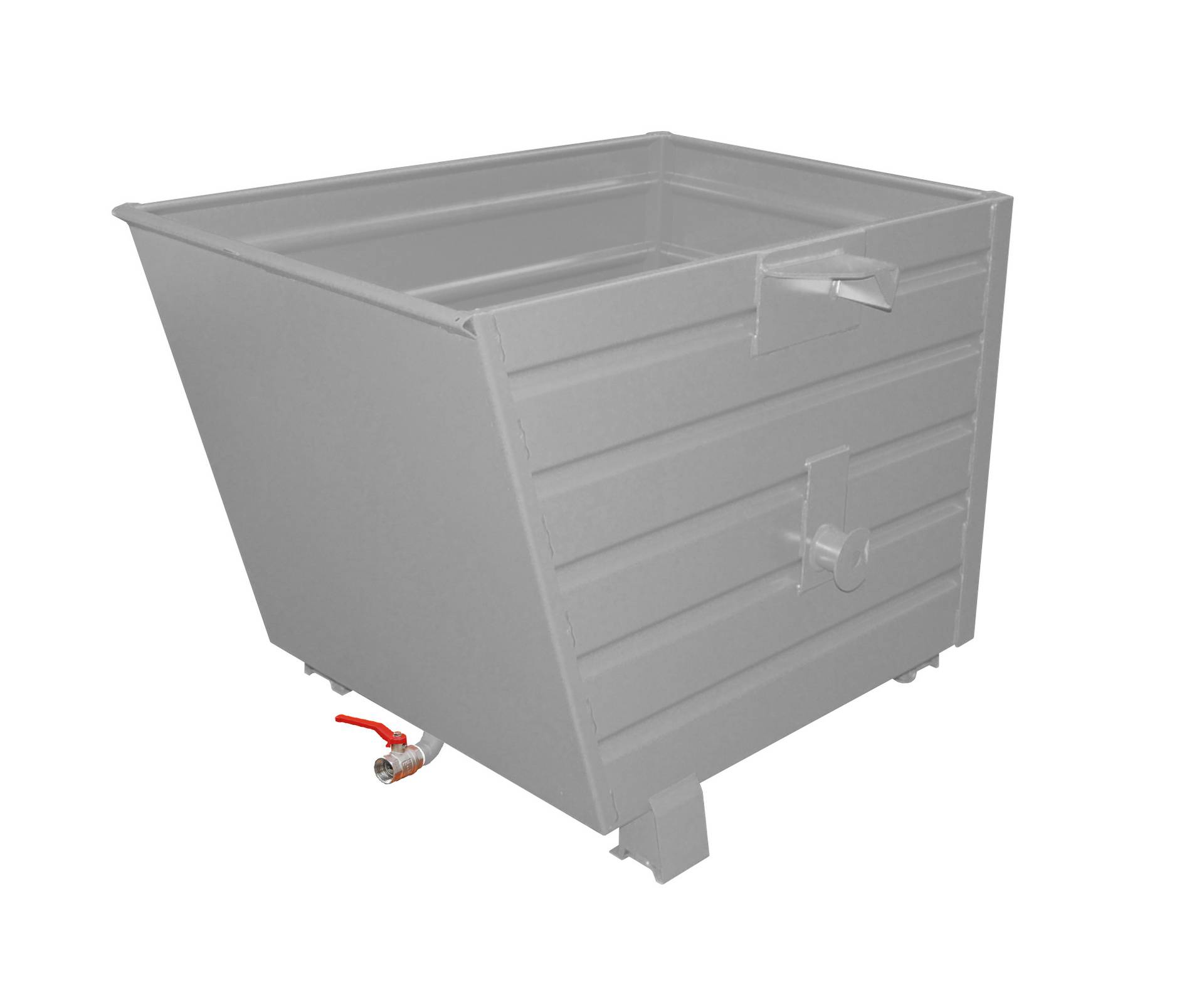 Späne-Stapelkipper BSL 70, lackiert, Mausgrau