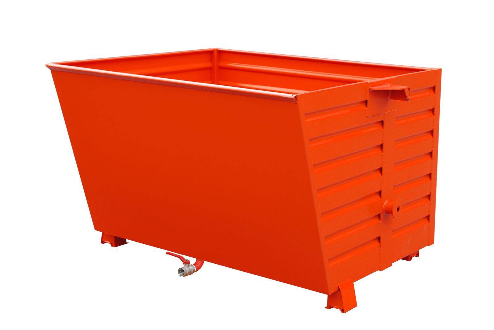 Späne-Stapelkipper BSL 150, lackiert, Feuerrot