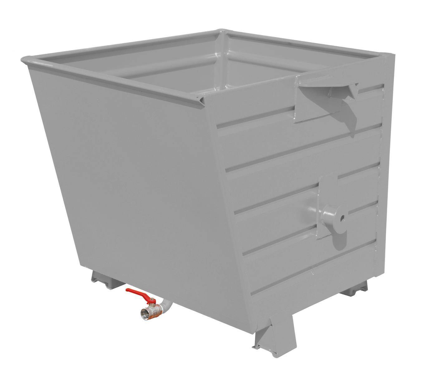 Späne-Stapelkipper BSL 55, lackiert, Mausgrau