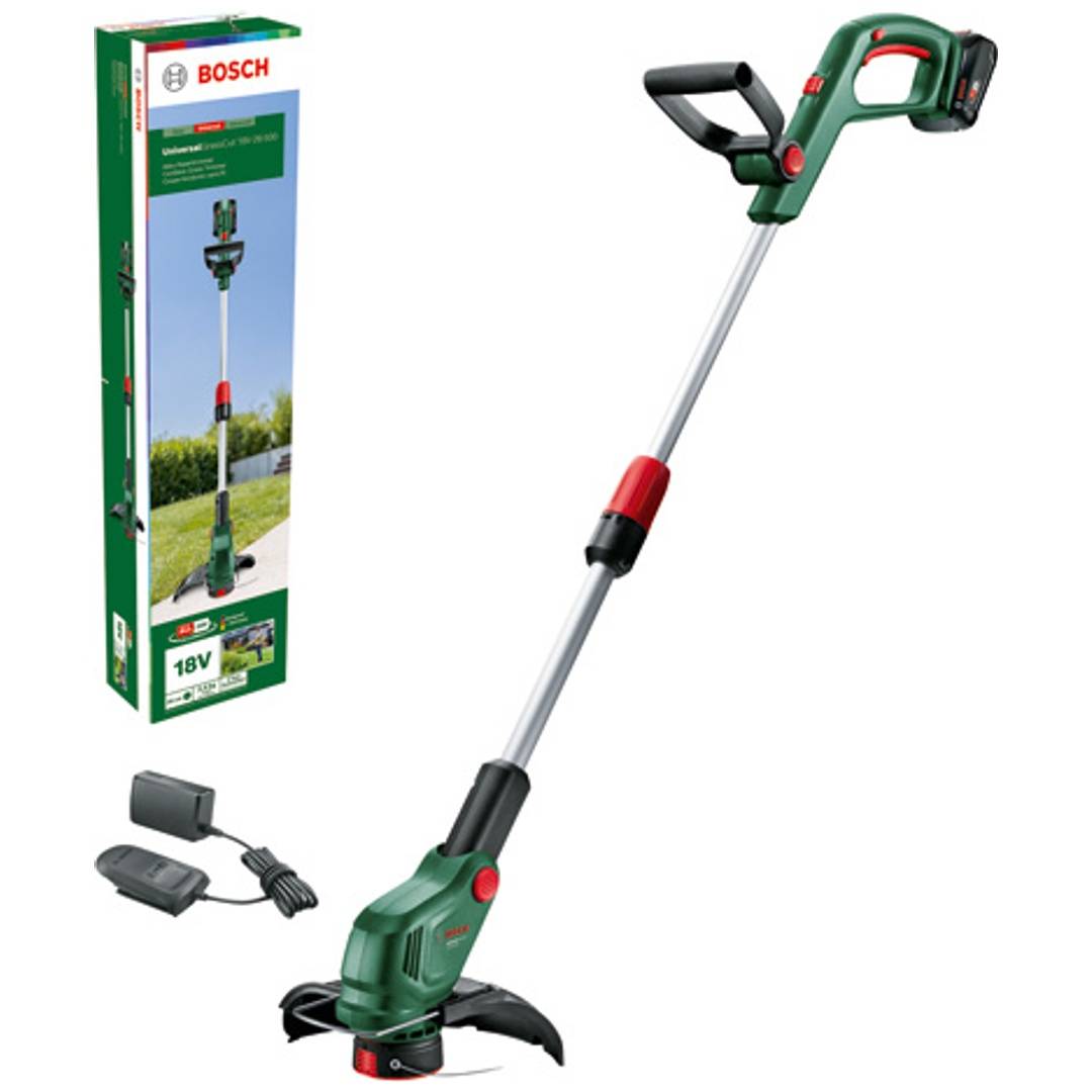 Bosch Akku-Rasentrimmer UniversalGrassCut 18V-26-500, incl. 1x Akku 2 Ah, Ladegerät