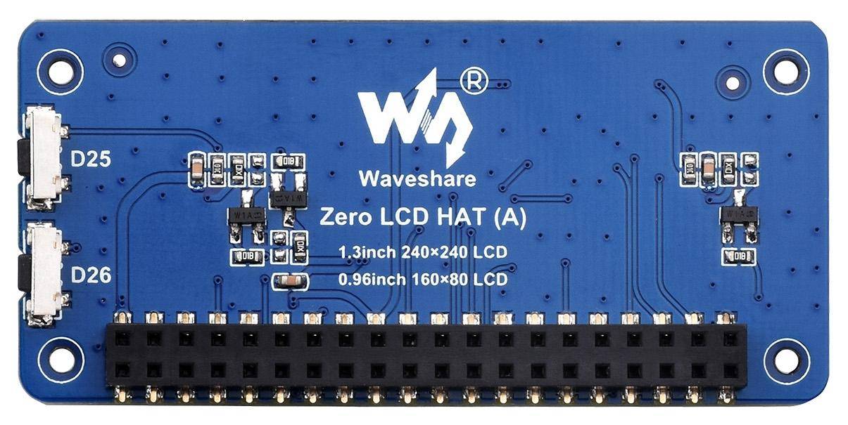 Waveshare Triple IPS LCD Display HAT für Raspberry Pi: 3 Displays, 40PIN, 1,3 Zoll + 2 x 0,96 Zoll