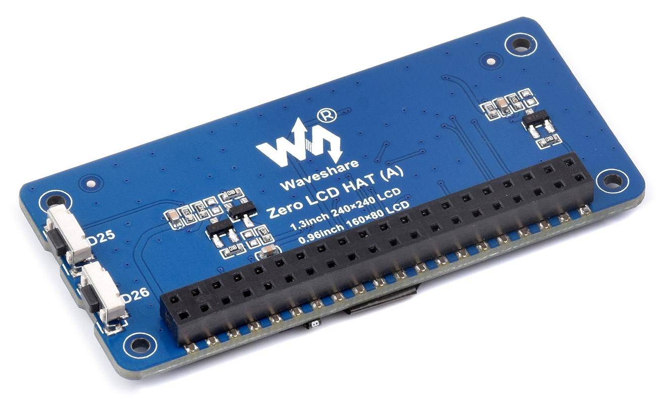 Waveshare Triple IPS LCD Display HAT für Raspberry Pi: 3 Displays, 40PIN, 1,3 Zoll + 2 x 0,96 Zoll