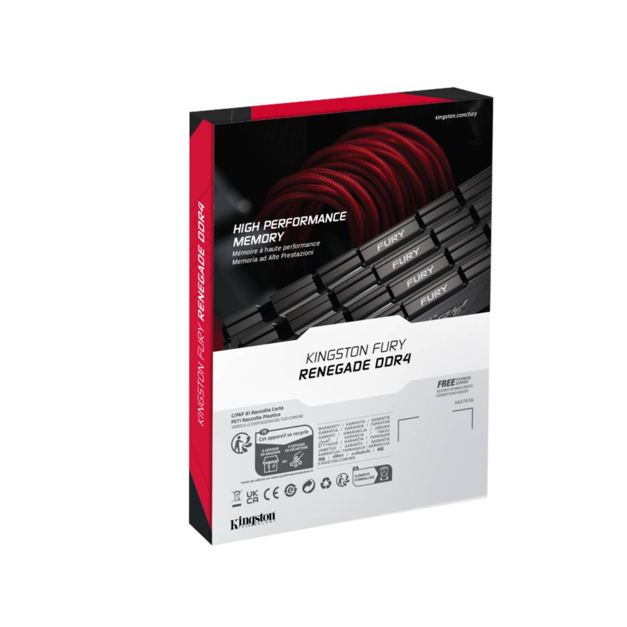 DDR4 16GB PC 3600 CL16 Kingston FURY Renegade Black XMP retail