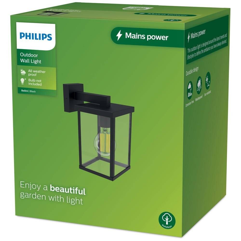 Philips LED Bellini 8720169266377 Außenwandleuchte E27 Schwarz