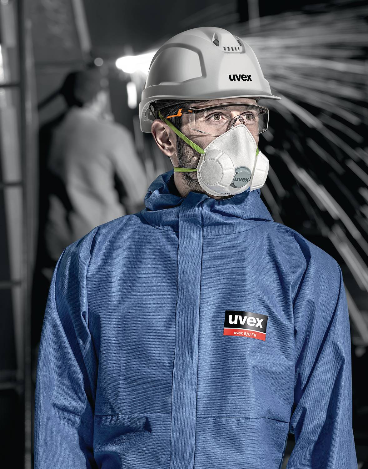 Uvex Pheos IES Schutzhelm - Belüfteter Arbeitshelm für die Baustelle - Orange