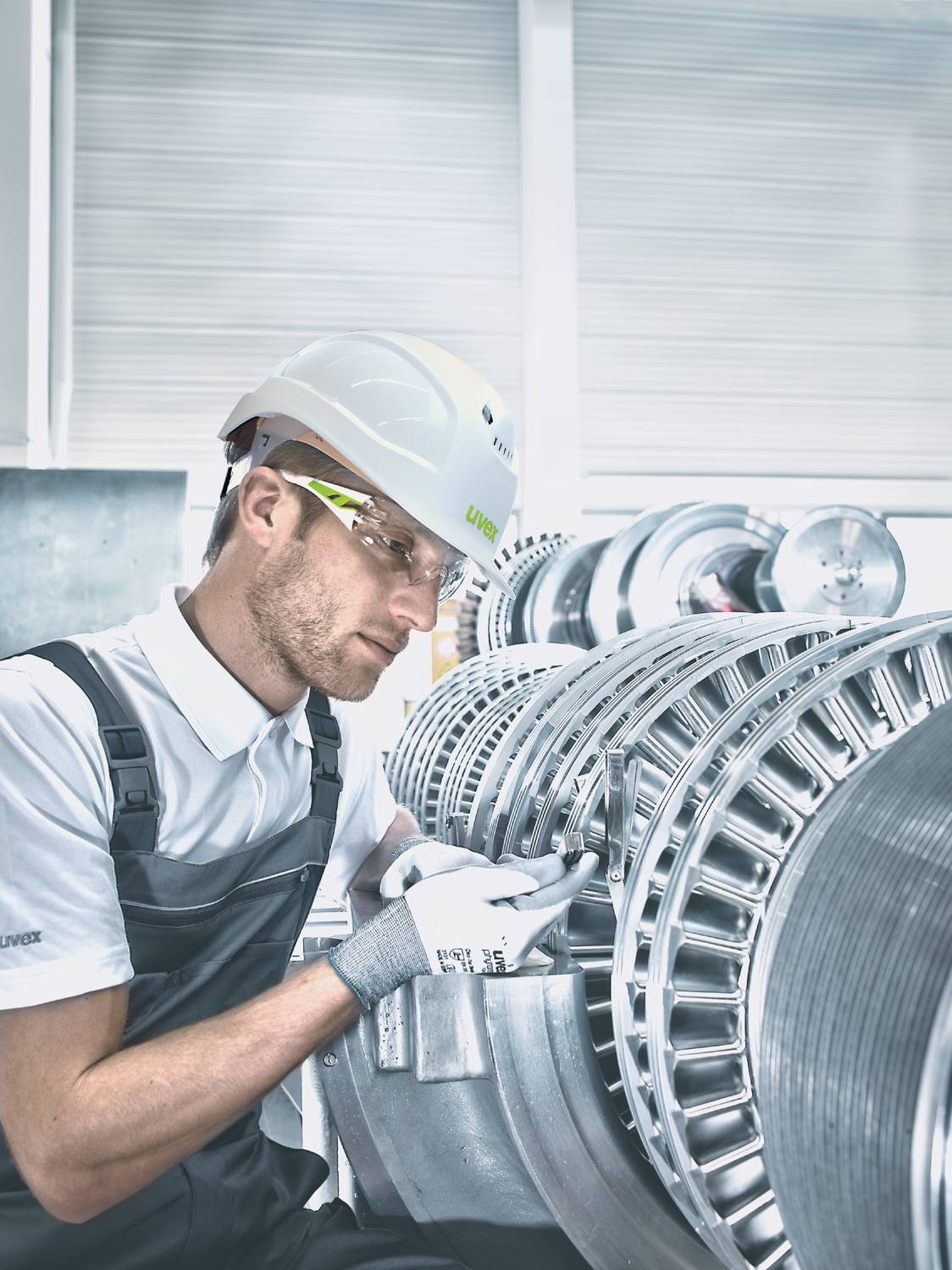 Uvex Pheos IES Schutzhelm - Belüfteter Arbeitshelm für die Baustelle - Gelb