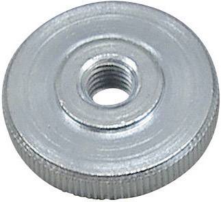 TOOLCRAFT DIN 467-5 ZN Rändelmuttern M4 DIN 467 Stahl verzinkt 10St.