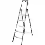 Krause 124227 Aluminium Stufen-Stehleiter Arbeitshöhe (max.): 3.70m Silber, Blau DIN EN 131 7.70kg Krause 124227 Aluminium Stufen-Stehleiter Arbeitshöhe (max.): 3.70m Silber, Blau DIN EN 131 7.70kg