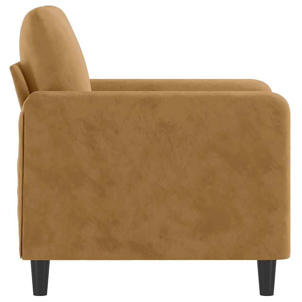 vidaXL Sessel Braun 60 cm Samt