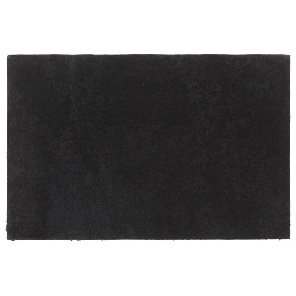 vidaXL Fußmatte Schwarz 65x100 cm Kokosfaser Getuftet