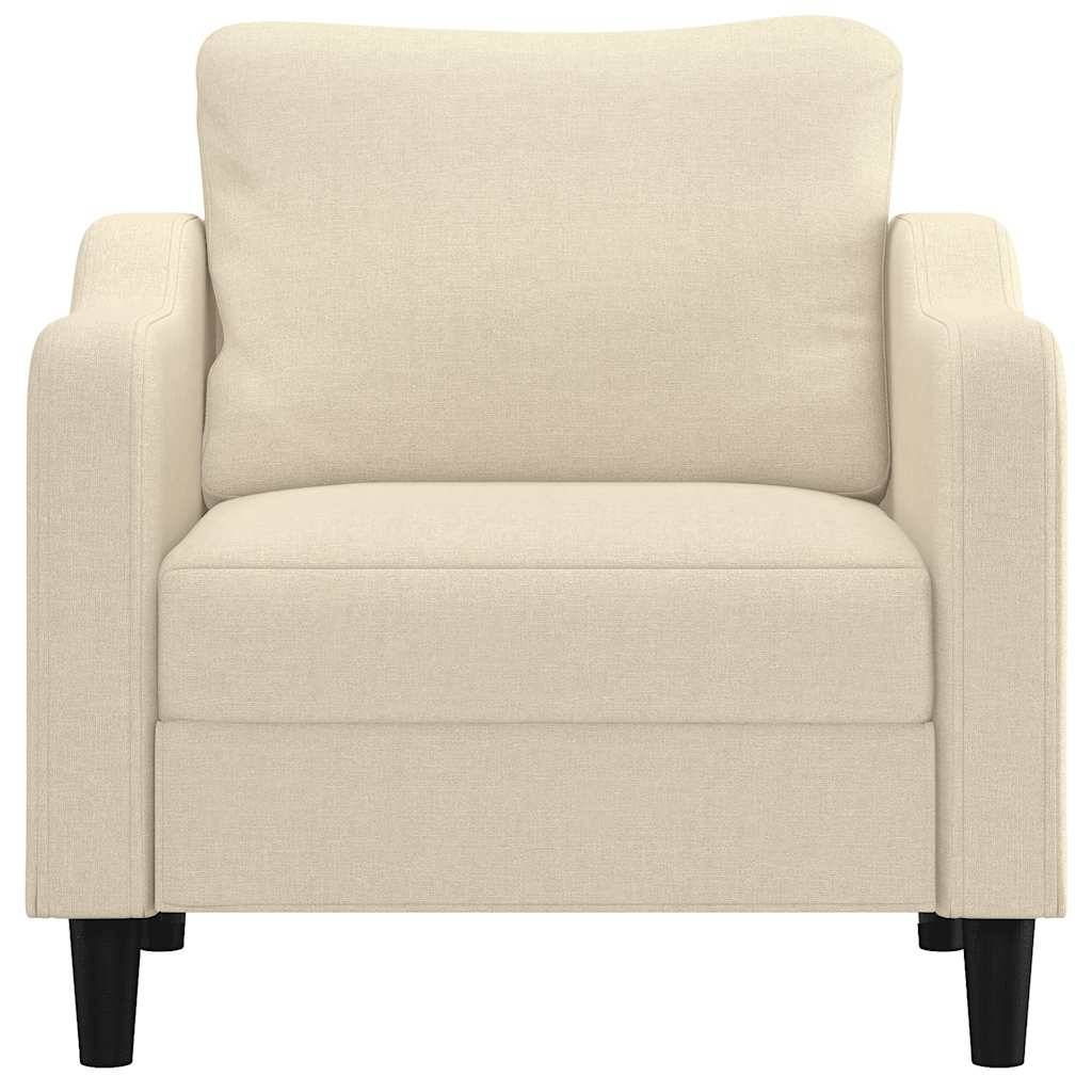 vidaXL Sessel Creme 60 cm Stoff
