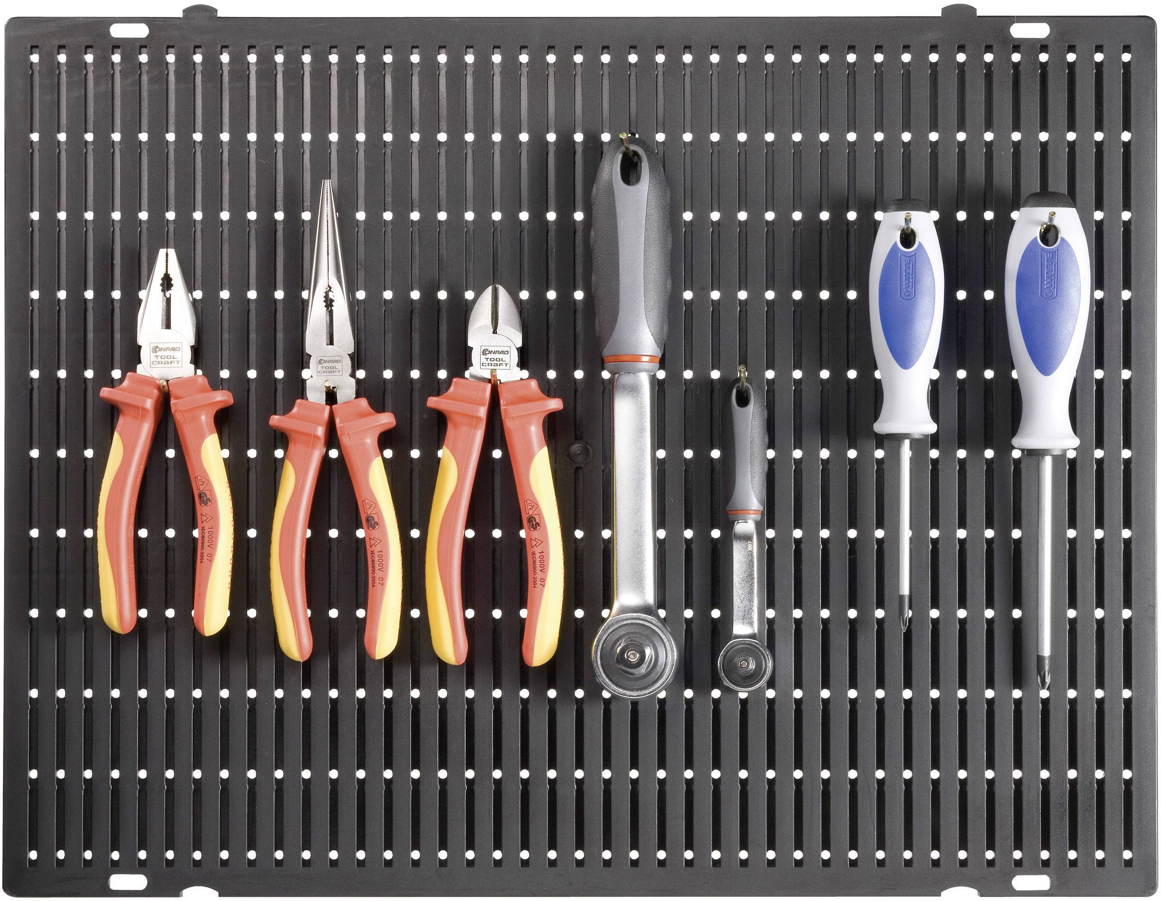 TOOLCRAFT 88 63 24 Vielzweck-Lochplattenwand (L x B x H) 508 x 390 x 15mm 1St.