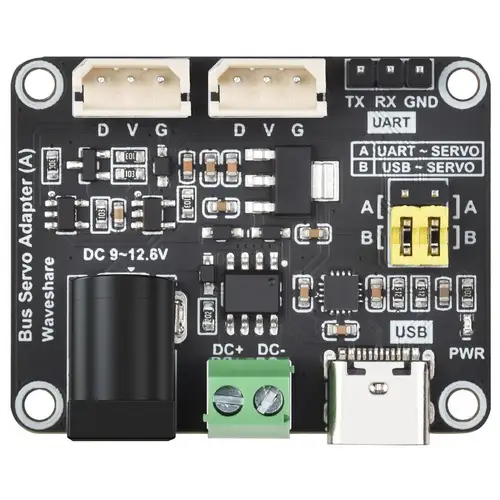 Waveshare Serielle Bus-Servo-Adapterplatine: 253 ST/SC-Serie Steuerung, für Roboterarm & Hexapod Waveshare Serielle Bus-Servo-Adapterplatine: 253 ST/SC-Serie Steuerung, für Roboterarm & Hexapod