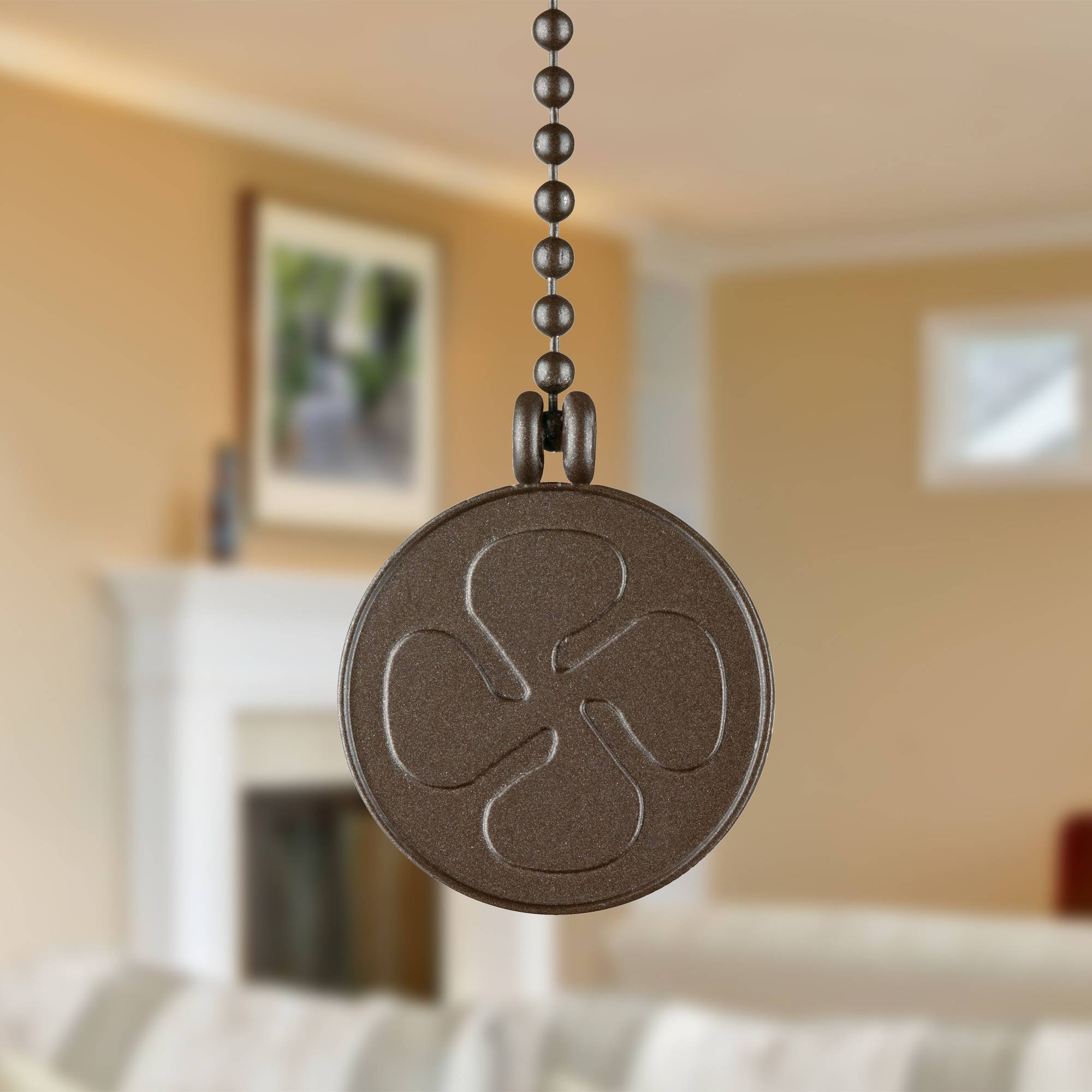 Zugkette für Deckenventilator mit Ventilatorsymbol