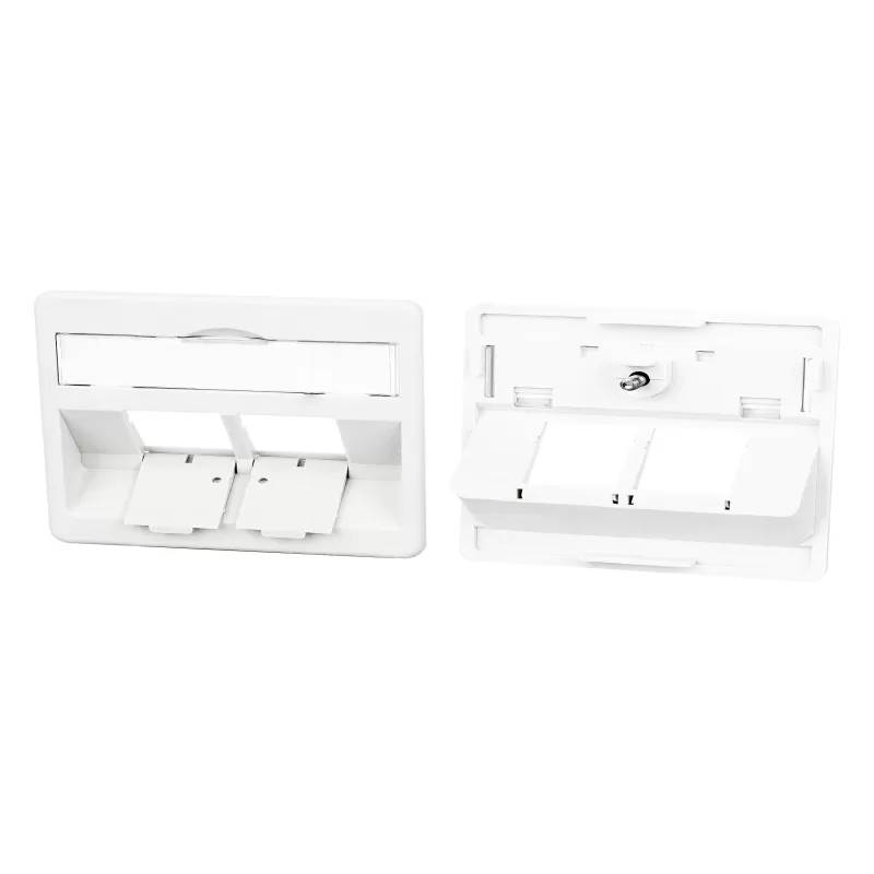 Zentralplatte 50x50mm reinweiß Modul - Zubehör Netzwerk