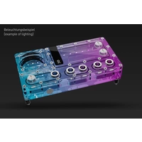 Alphacool Core Distro Plate - Behälter - Acryl - Transparent - 3-Pin JST + 3-Pin Alphacool Core Distro Plate - Behälter - Acryl - Transparent - 3-Pin JST + 3-Pin