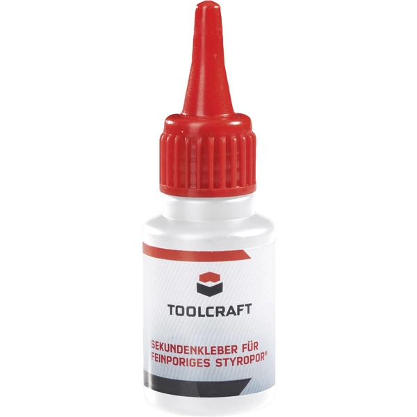 TOOLCRAFT Styrodur® Sekundenkleber 886540 20g TOOLCRAFT Styrodur® Sekundenkleber 886540 20g