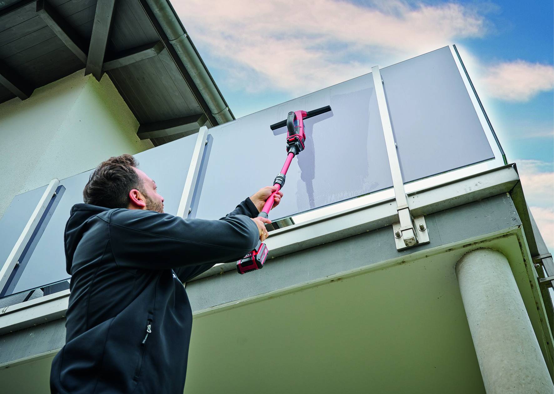 Brillianto Fenstersauger Zubehör Rot Silber Schwarz