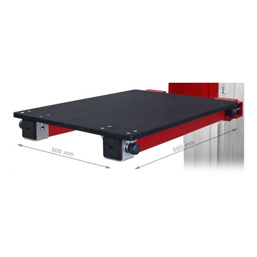 GUIL ACT-04/M - Ladefläche passend für Material-Lift TORO-A/ B/ C/ D-Serie (Maße 500 x 600 mm) - in schwarz