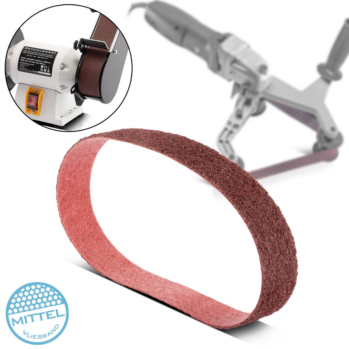 STAHLWERK Schleifvlies mittlere Körnung 40 x 760 mm für Schleifgeräte