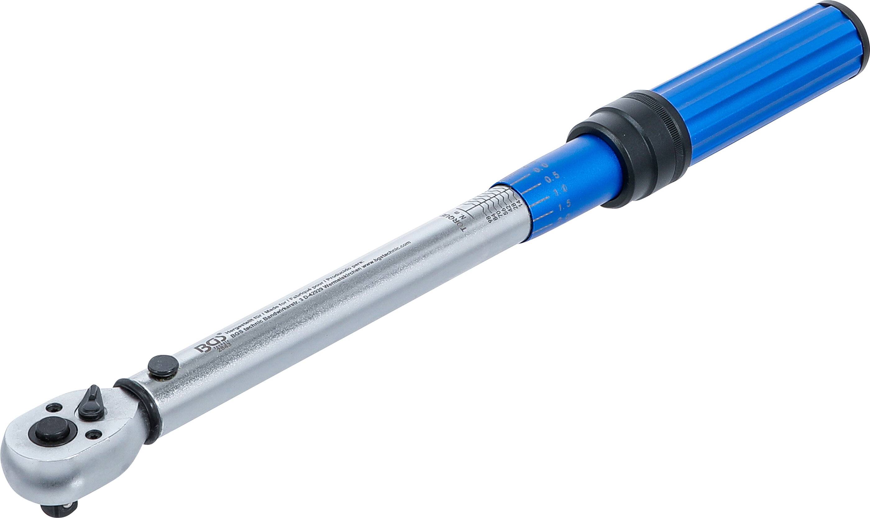 BGS 2843 Drehmomentschlüssel, Abtrieb Außenvierkan t 10 mm (3/8"), 7 - 105 Nm