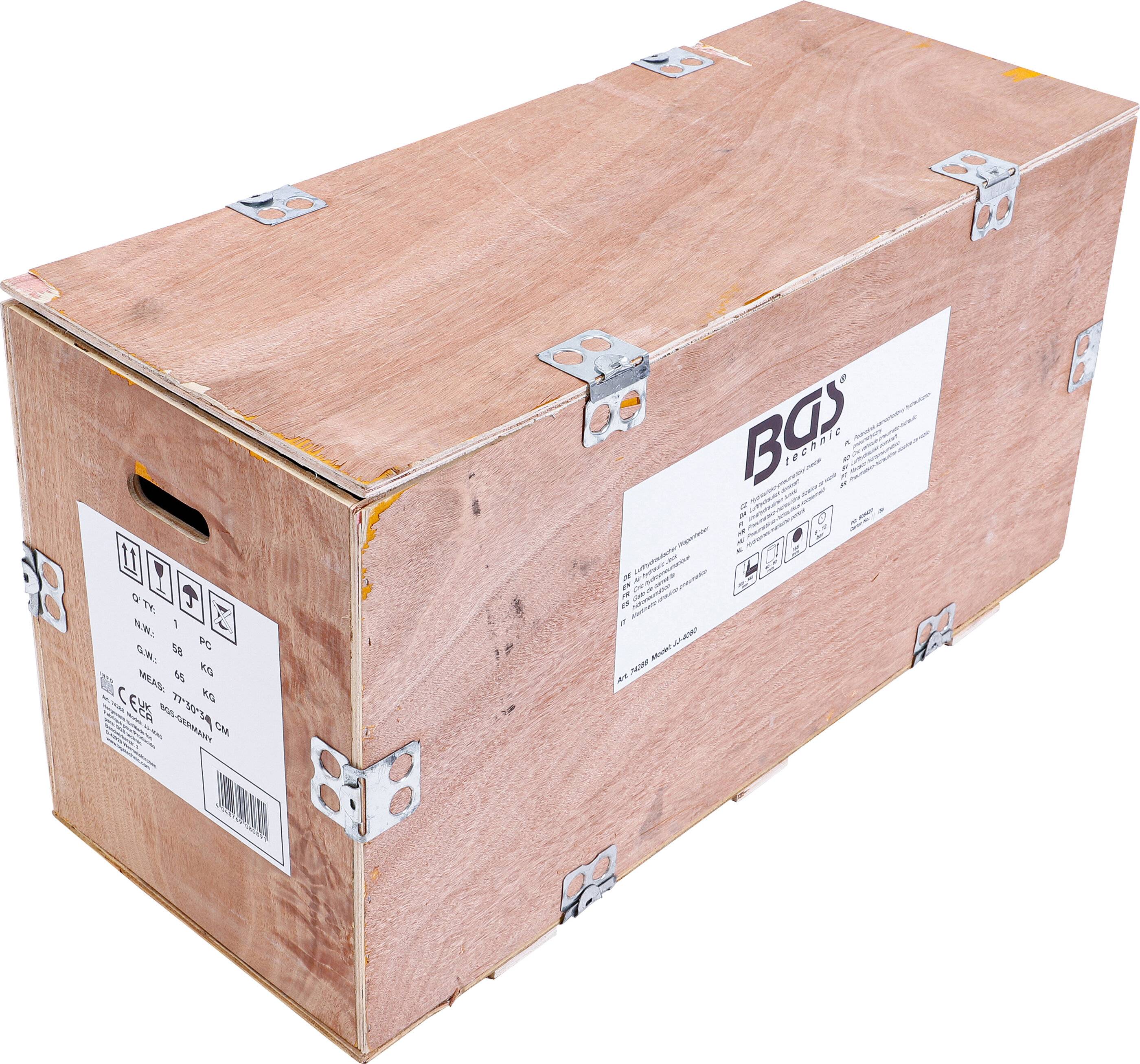 Wagenheber lufthydraulisch fahrbar 40 / 80 t