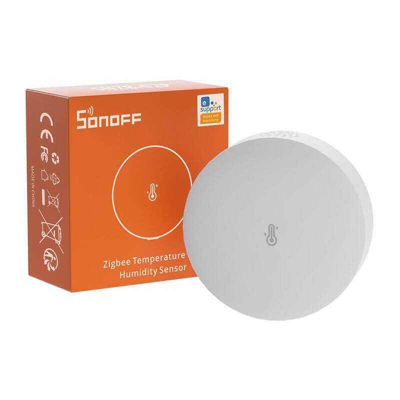 ZigBee Sonoff SNZB-02P intelligenter Temperatur- und Feuchtigkeitssensor (rund)