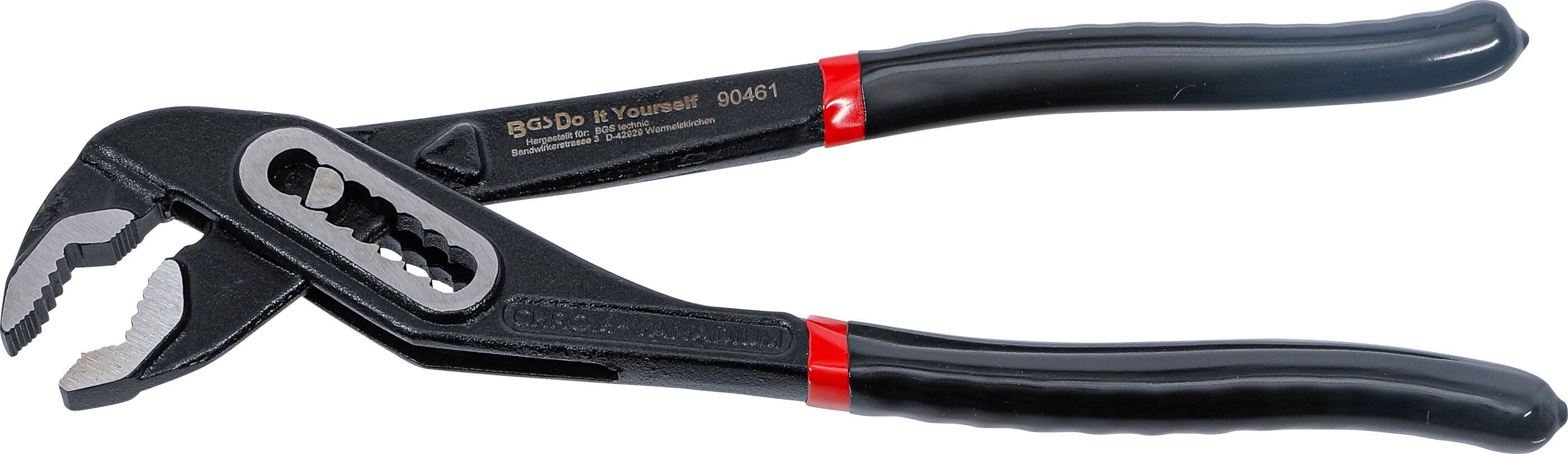 BGS Diy Wasserpumpenzange | mit Durchsteckgewerbe | 250 mm